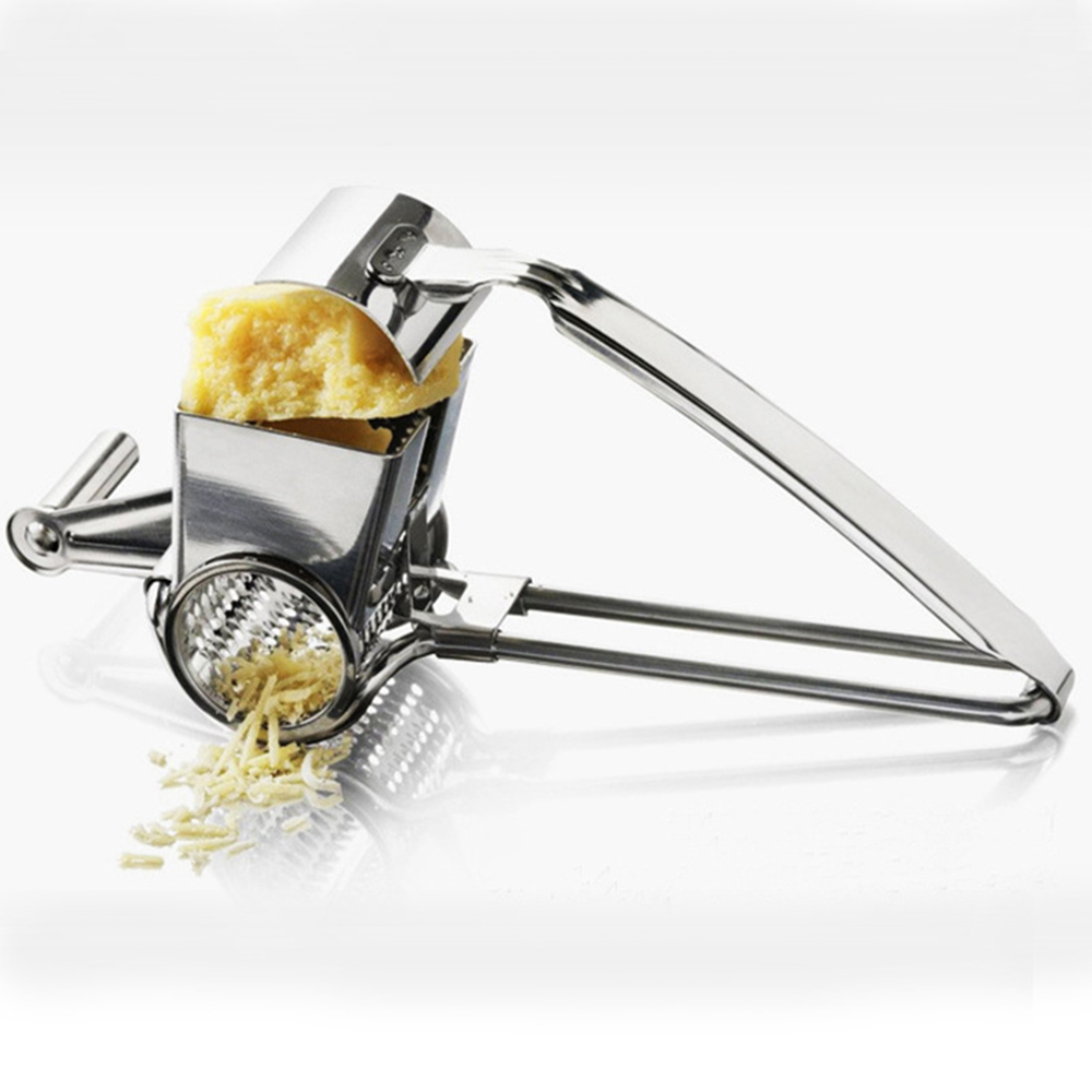 Stainless Steel Rotary Cheese Grater Food Grade Cheese Shredder Cheese Slicers Garlic Grinder Kitchen Accessories