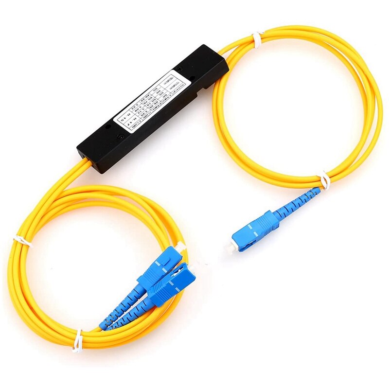 1 Punt 2 Taper Glasvezel Splitter Splice Box Splitter Sc Poort Ftth Fiber Thuis Koud Verbinding