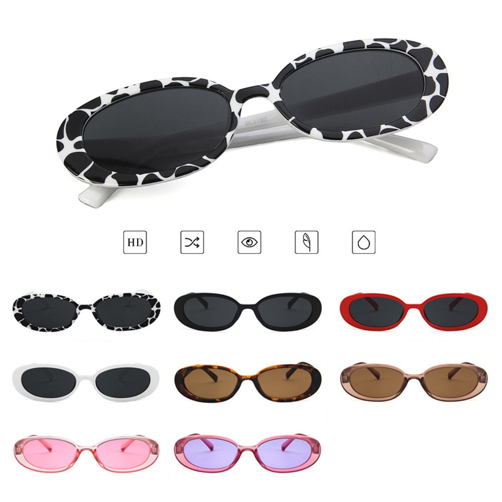 1Pc Vintage Zonnebril Voor Vrouwen Retro Kleine Ovale Frame Zonnebril Shades Gepolariseerde Brillen UV400 Zonnebril Voor Wandelen