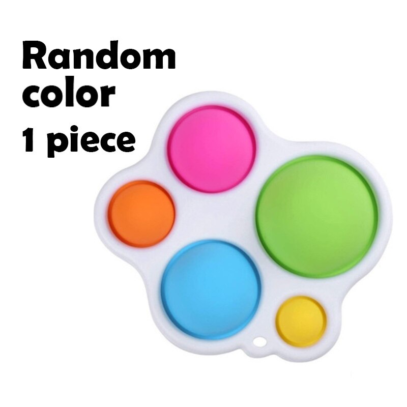 Fidget Toy Fidget Spinner Simple Dimple Relief Pop Sensory Antistress Toys For Kids Adults Early Educational Autism Special Need: 1 pcs random color