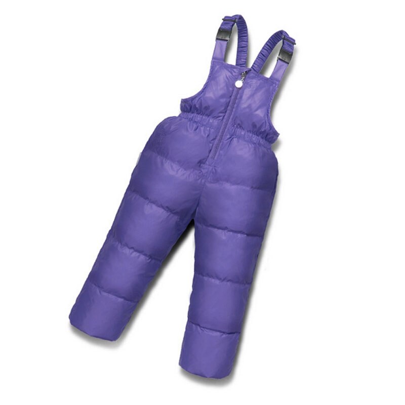 Baby Boys Girls Winter Down Pants Children Thicken Overalls Outerwear Toddler White Duck Down Pant Kids Warm Trousers Jumpsuit