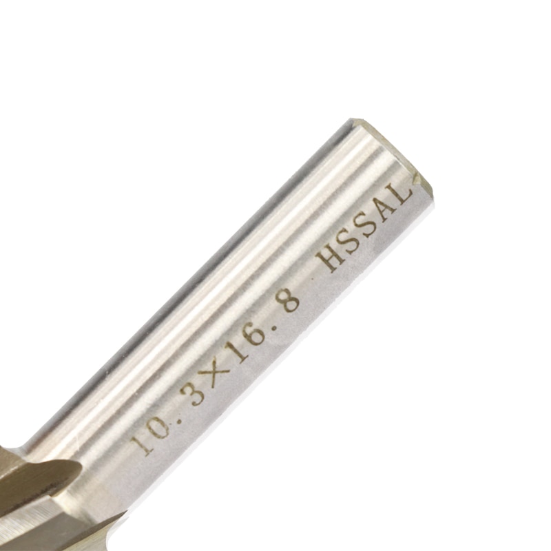 1 unidad de fresa de avellanado XCAN con 4 puntas HSS, herramienta de ranurado piloto de M3.2-M16.5, fresa para taladro de madera/Metal