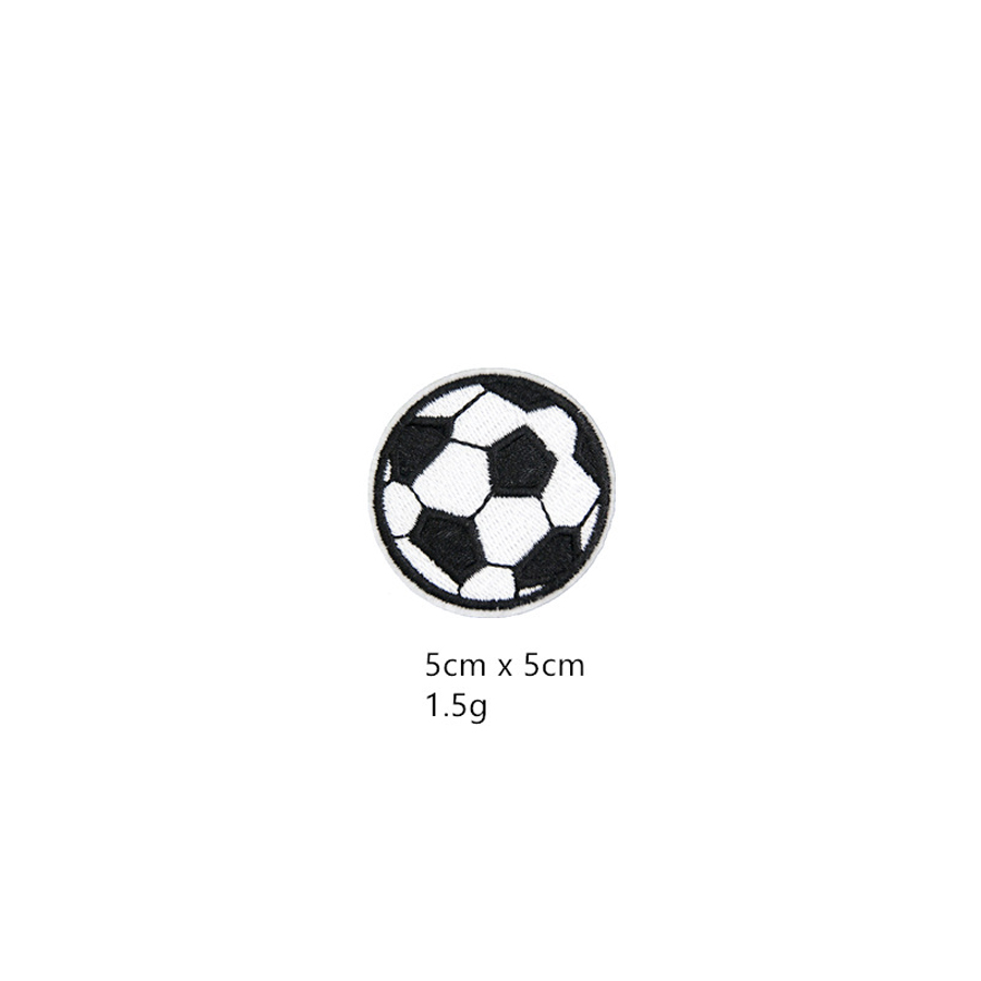Broderi sömnad stryk-på fotboll basketboll tygmärken kläder termo självhäftande överföring applikationer stygn klistermärken: Koppar