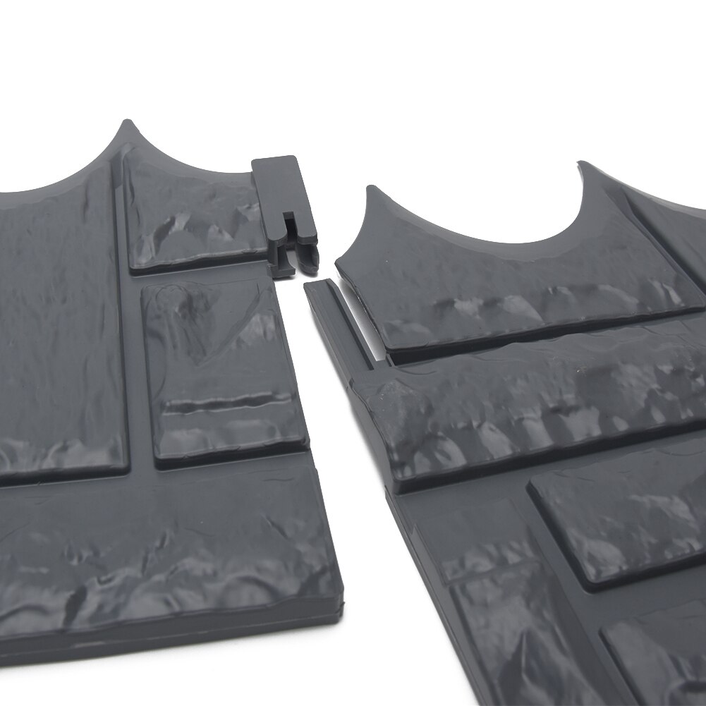 6pcs Decoration Path Edging DIY Brick Wall Home Liner Landscape Lawn Fence Set Accessories Grey Plant Border Easy Install Garden