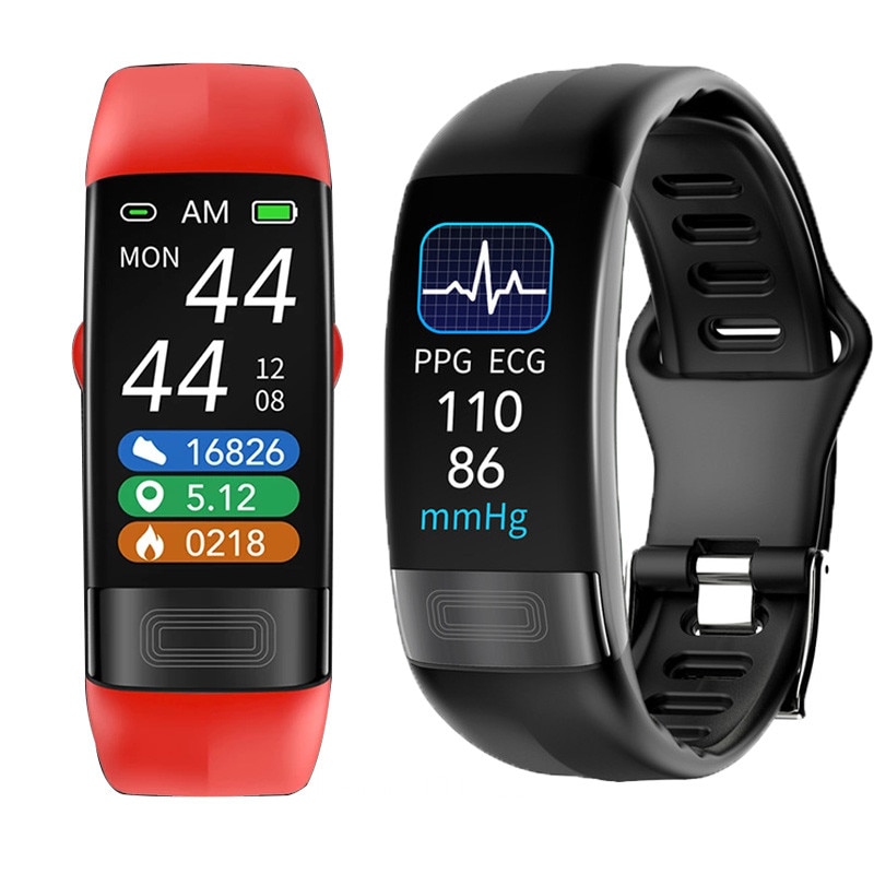 P11 Plus Body Temperatuur Monitoring Smart Polsband Ecg Ppg Band Hartslag Bloeddruk Zuurstof Armband IP67