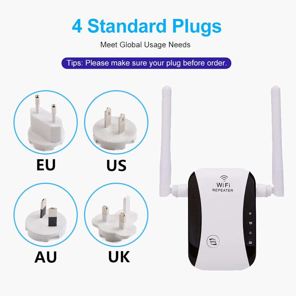 300Mbps Wireless WiFi Repeater 2.4GHz Wifi Extender WiFi Amplifier WiFi Booster Long Range Repeater Wi-fi Repeater Dual Mode
