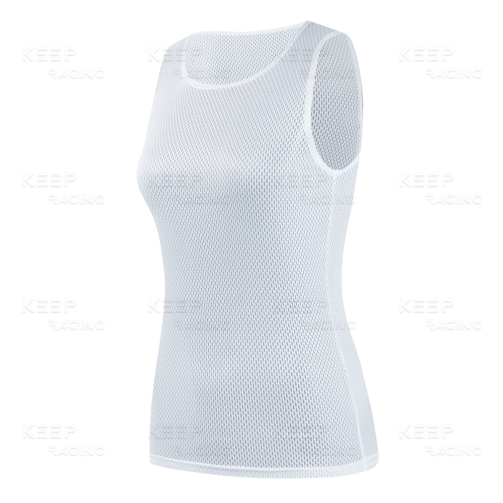 Camiseta de ciclismo con capas Base para mujer, chaleco azul de secado rápido, camiseta interior rosa transpirable, chaleco elástico, camisetas para bicicleta de carretera: XL / Beige