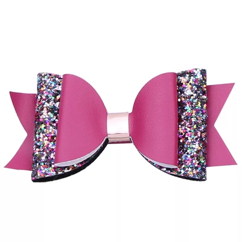 Mixiu Dubbele Laag Glitter Haarelastiekjes Clips Sequin Boog Haarspeld Meisje Haar Accessoires Prinses Party Decor Hoofddeksels Verjaardag: 6