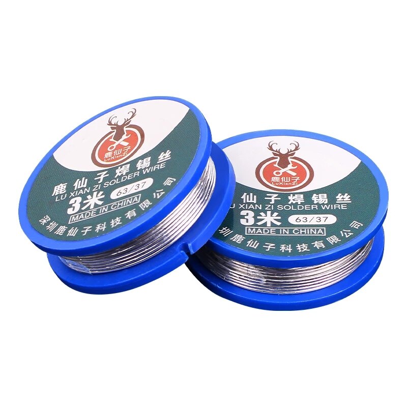 LUXIANZI Soldering Tin Wire Lead Free/Lead Solder Wire 63/37 99.3/0.7 High Purity Tin for Soldering Rosin Core 50/100g No-Clean