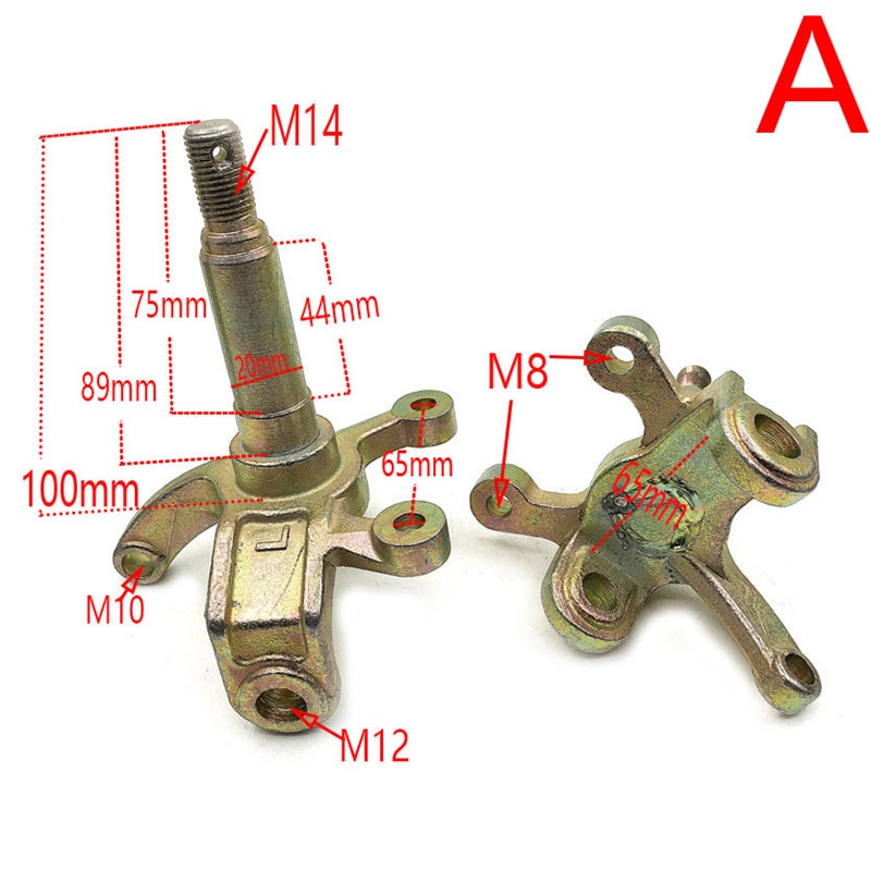 2 Rotules De Direction M8 160 Mm Pour ATV 50cc à 250cc - Acier Inox, Remplacement Facile