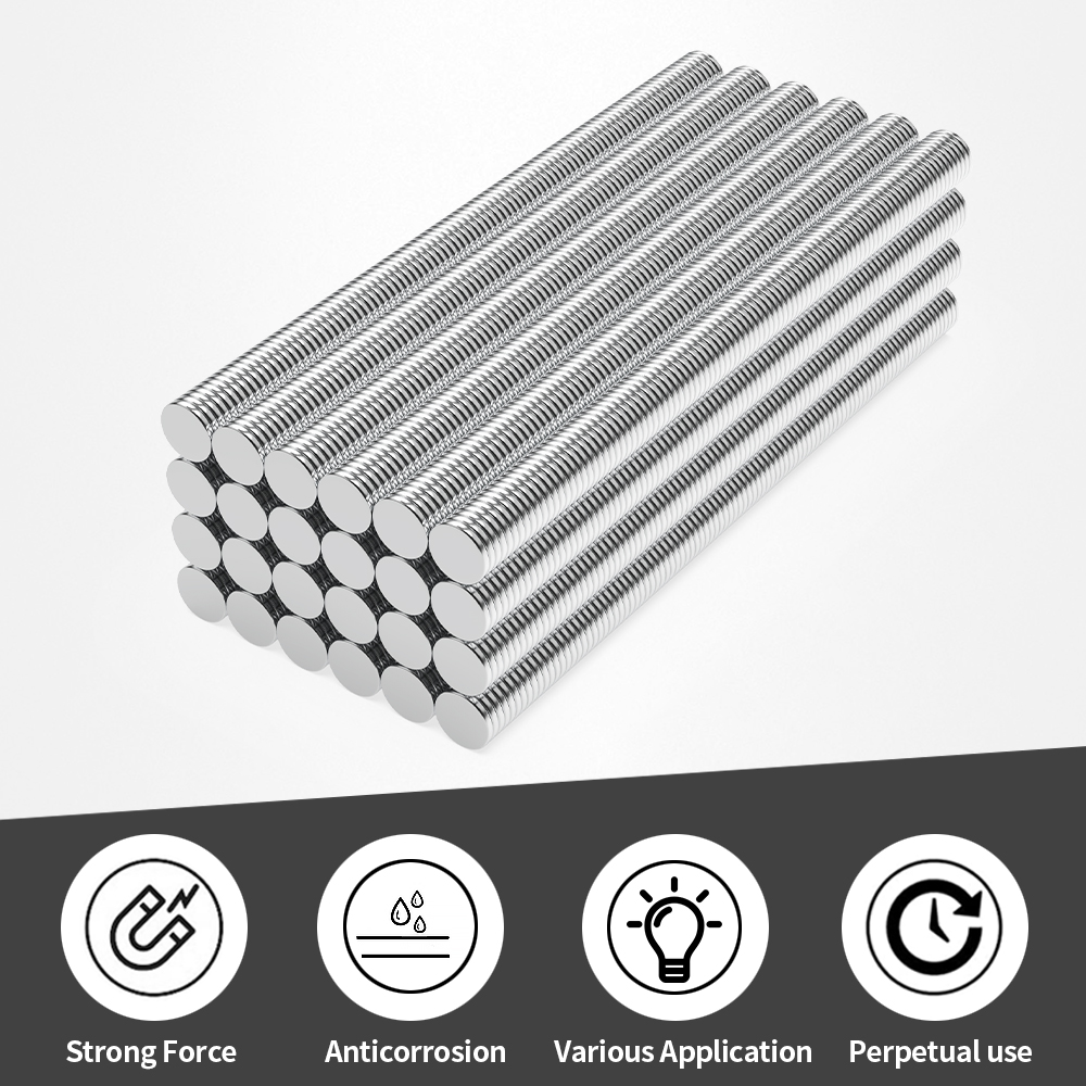 Super Strong Round Magnet 6X1MM Powerful Magnets for Fridge, DIY, Building, Scientific, Craft, Teach and Office Magnets