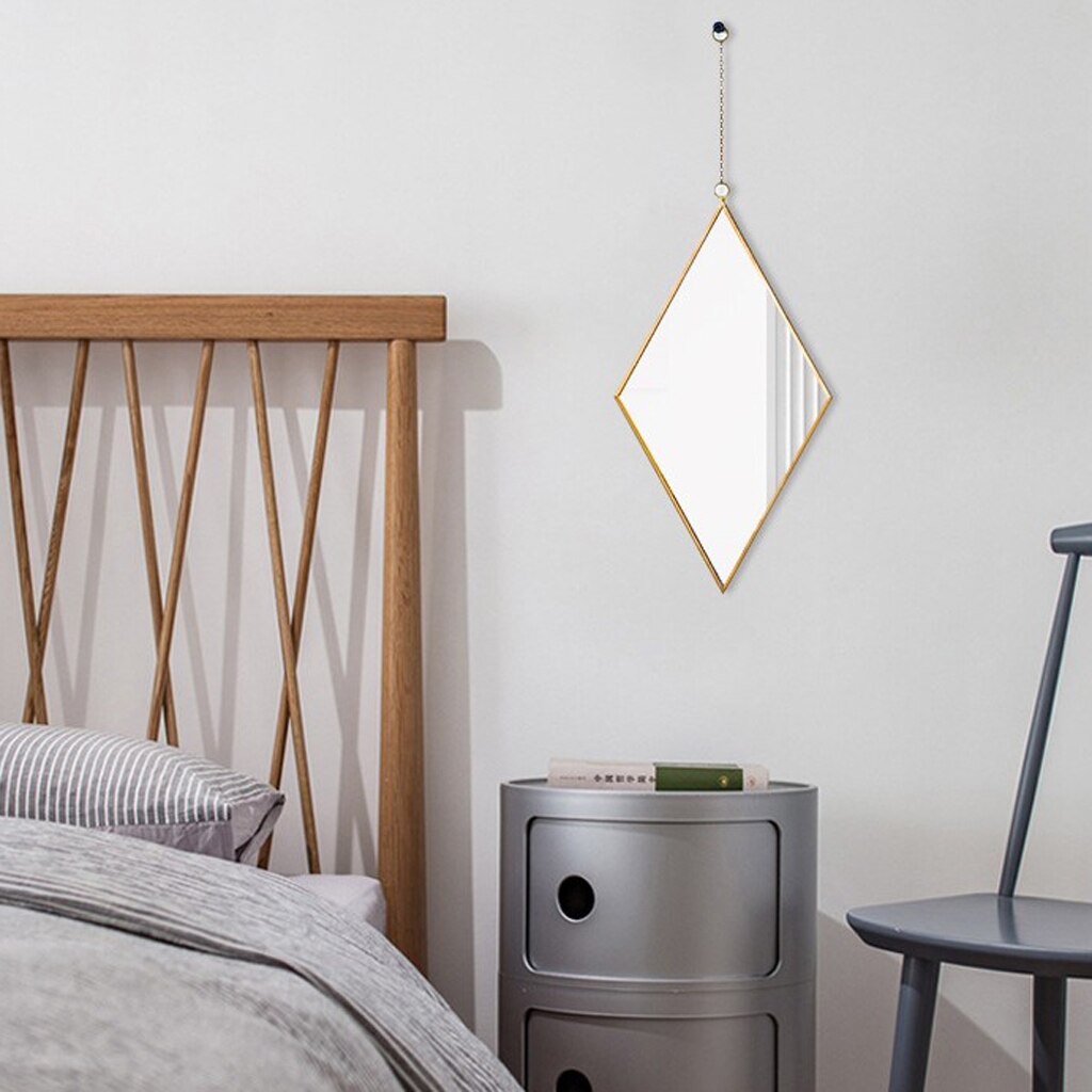 ANTIQUE DIAMOND WALL MIRROR DRESSING ROOM BATHROOM DRESS UP MIRROR HANGINGS for Girls Women and Mothers Xmas