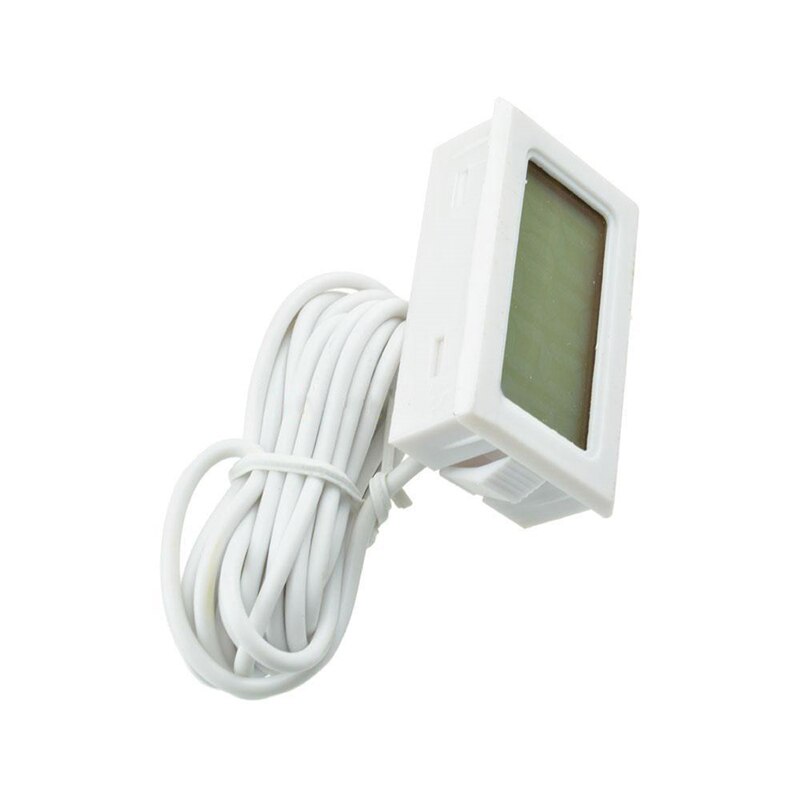 Aquarium Digital LCD Screen Thermometer Sensor Water Controller Smart Temperature Fish Tank Terrarium Alarm Pet Tool Aquatic: Style 5 White