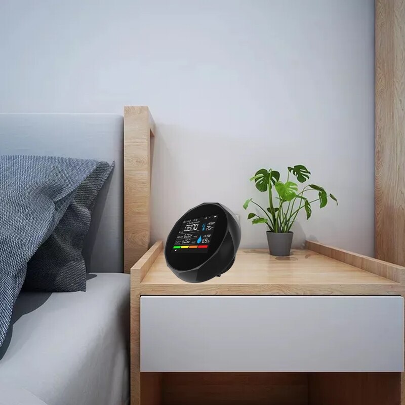 Indoor Air Pollution Detector Formaldehyde CO2 Monitor Temperature &amp; Humidity