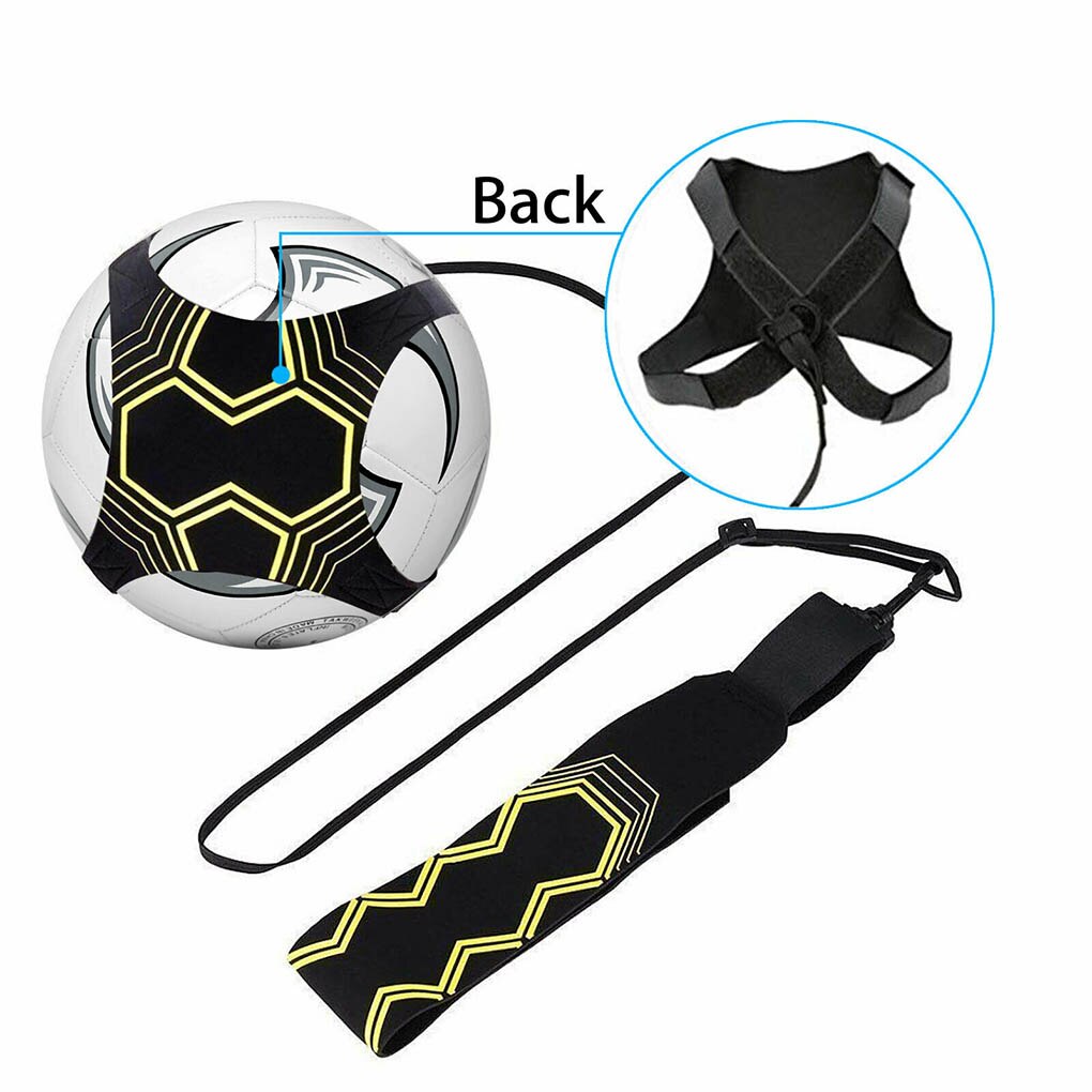 Control Skills Kick Ball Football Strap Training Aid Durable Elastic Returner Neoprene Practice Hand-free Soccer Trainer