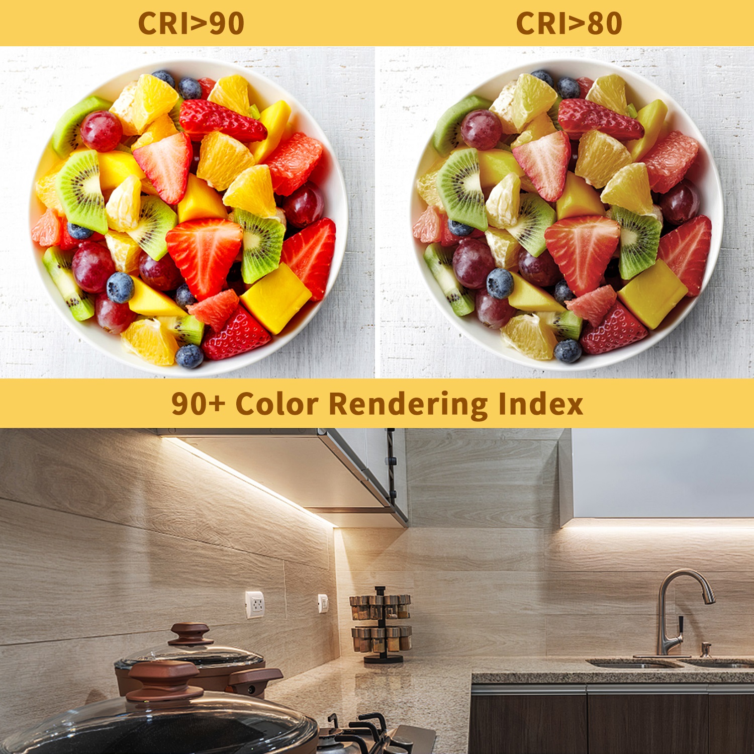 Tira de luces LED SMD2835 de 2700K, 120 LEDs/m, Flexible, regulable, 2835, cinta de iluminación LED cortable, listado por UL, DC12V, 5m para decoración del hogar