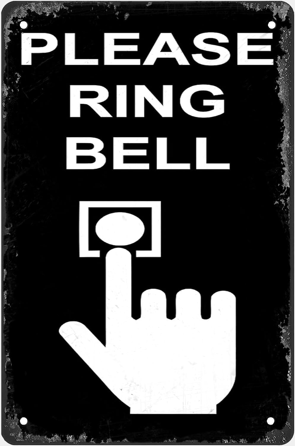 Please Ring Bell Tin Sign Plaque Door Doorbell Metal Signs For Home Bathroom Kitchen Garden Man Cave Decor Garage Yard Sign Coff