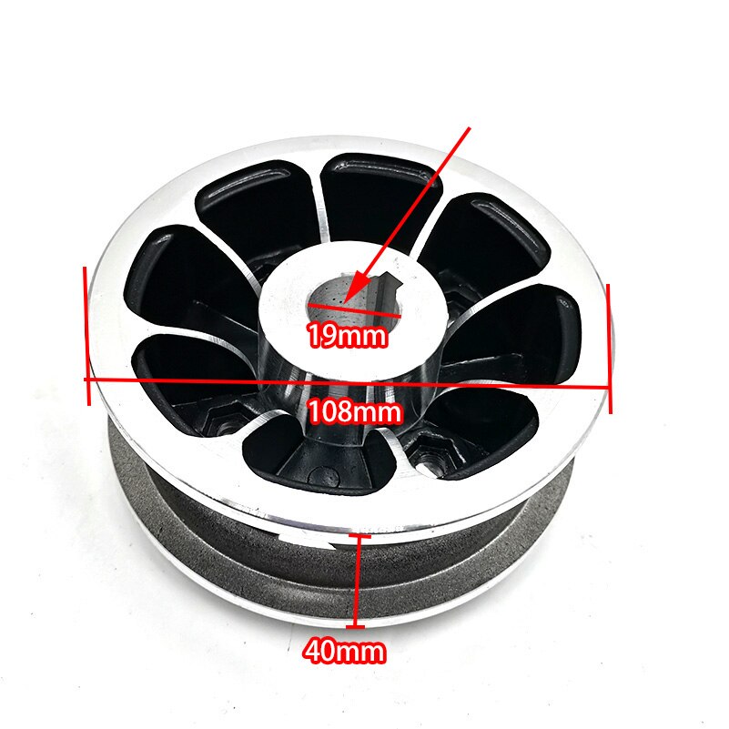 200X50 Elektrische Scooter Band Wheelcenter Axishub 8 &quot;Scooter Band Aluminium Wiel Luchtband Elektrische: Rood