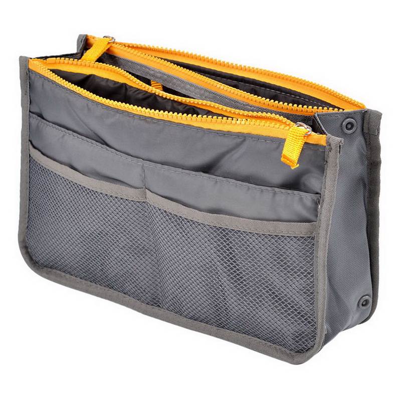 Urijk High Capacity Portable Useful Zipper Storage Bag Travel Handbag Women Cosmetic Storage Bag Organizer Makeup Casual: 5