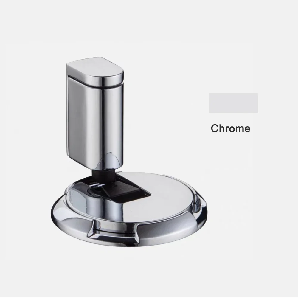 Solid Metal Door Stopper Updated Mechanical Self-Locking Stop Height Adjustable Sticker And Screw Fix DIY Hidden Door Holders: Pink