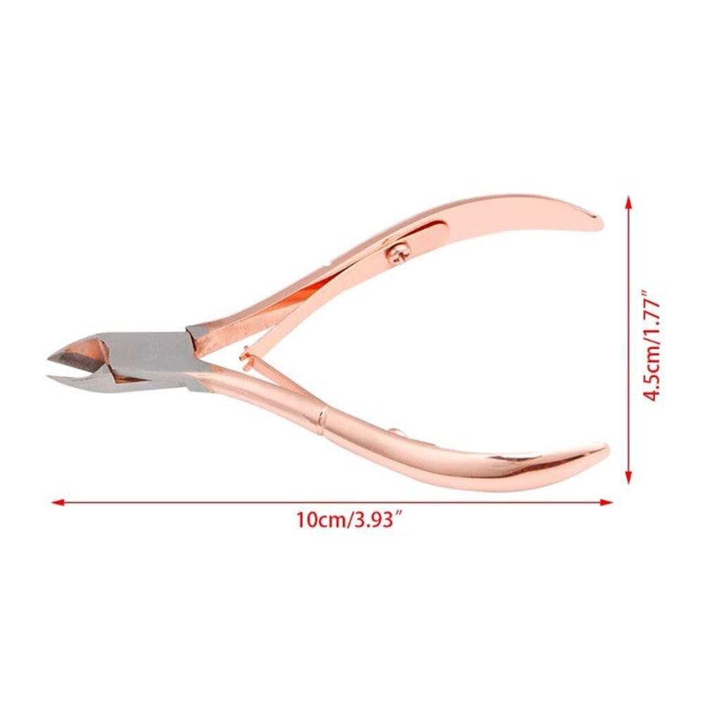 Nail Schaar Rvs Nail Art Cuticle Nipper Cutter Nagelknipper Draagbare Manicure Pedicure Gereedschap