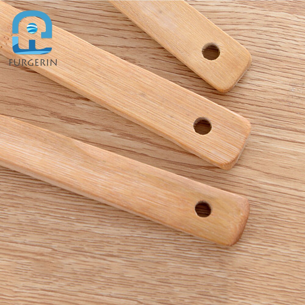 FURGERIN Bamboo Turner Kitchen Tool for Cooking Utensils turner wood spatula for non-stick pan restaurant/kitchen accessories