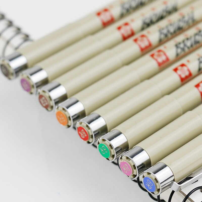 Sakura De hoofd van een zachte waterdichte comic handgeschilderde zachte hoofd kleur pen kalligrafie kleine mooie pen haak lijn Mark pen