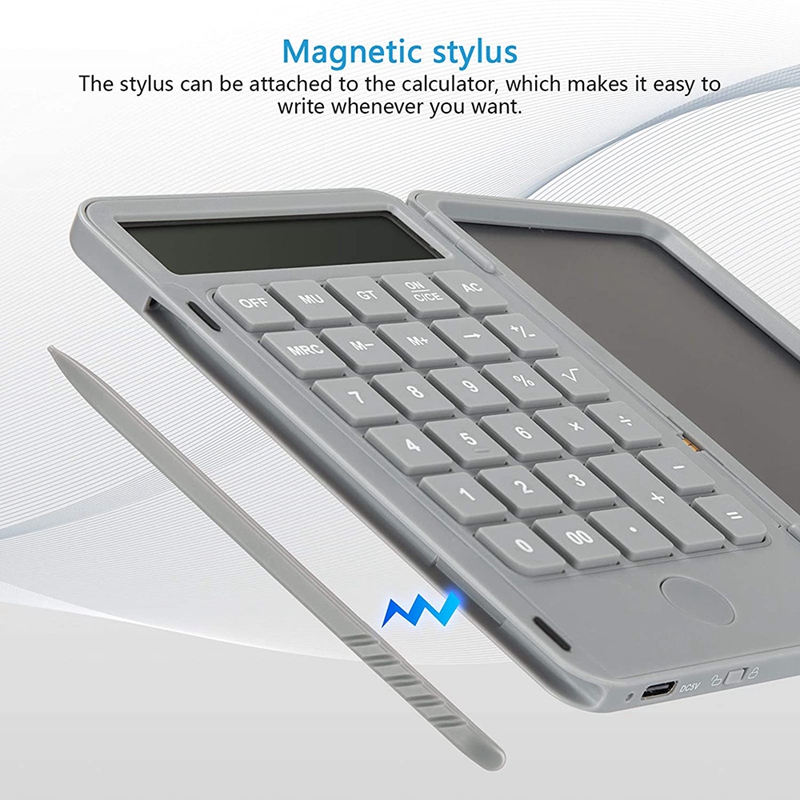 Calculator, Standard Function Desktop Calculator with 6.5 Inch LCD Writing Tablet for Daily and Basic Office