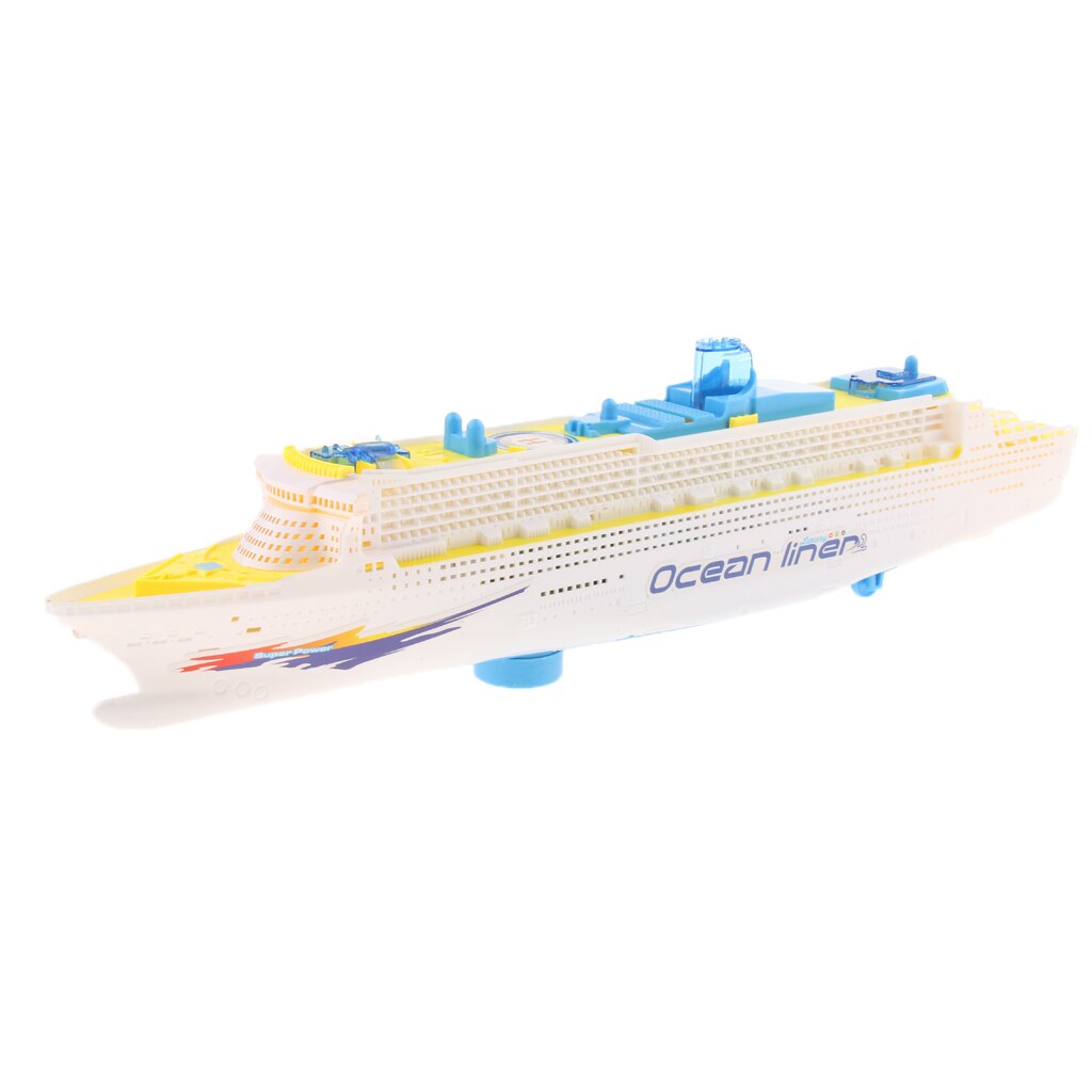 Elektrische Liner Cruiseschip Boot Speelgoed Led-verlichting Sound Verandering Richtingen