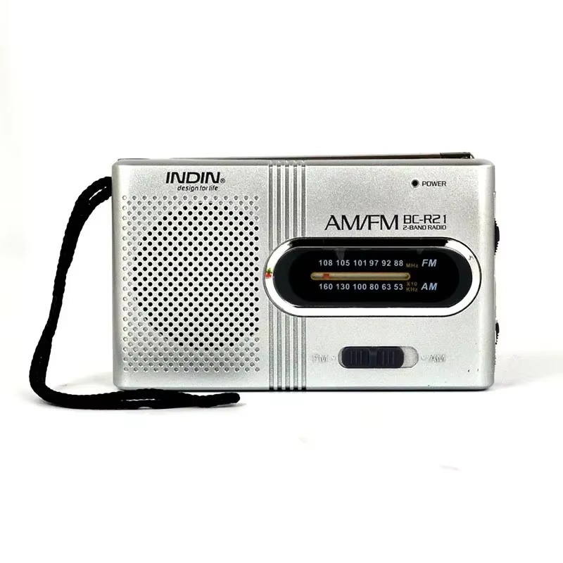 BC-R21 Mini AM FM Radio Battery Powered Portable Radio Best Reception Longest Running Time Walking Home Speaker: Default Title