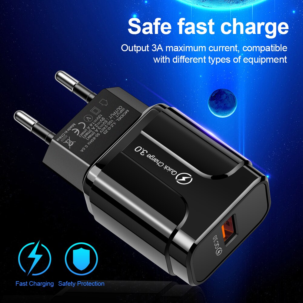 OLAF Quick Charge 3.0 Fast Usb Charger QC 3.0 Wall Mobile Phone Charger for iPhone X Xiaomi Mi 9 Tablet iPad EU QC Fast Charging