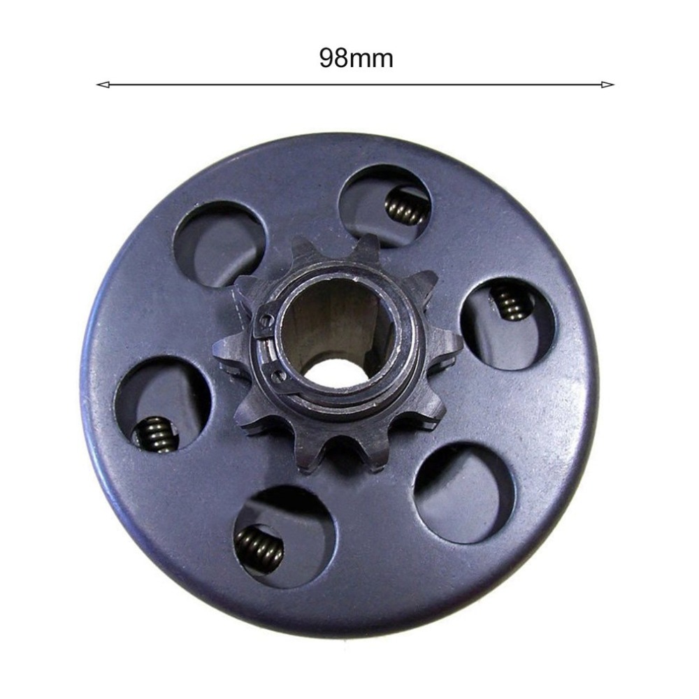Embrague centrífugo de 3/4 pulgadas, 10 dientes con cadena de 40/41/420 Go Kart, piezas pequeñas de bicicleta de alta resistencia