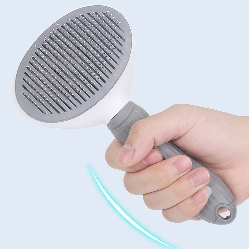 Pet Comb Self Cleaning Slicker Brush Dog Cat Removes Undercoat Tangled Hair Massages Particle Improves Circulation Skin-friendly