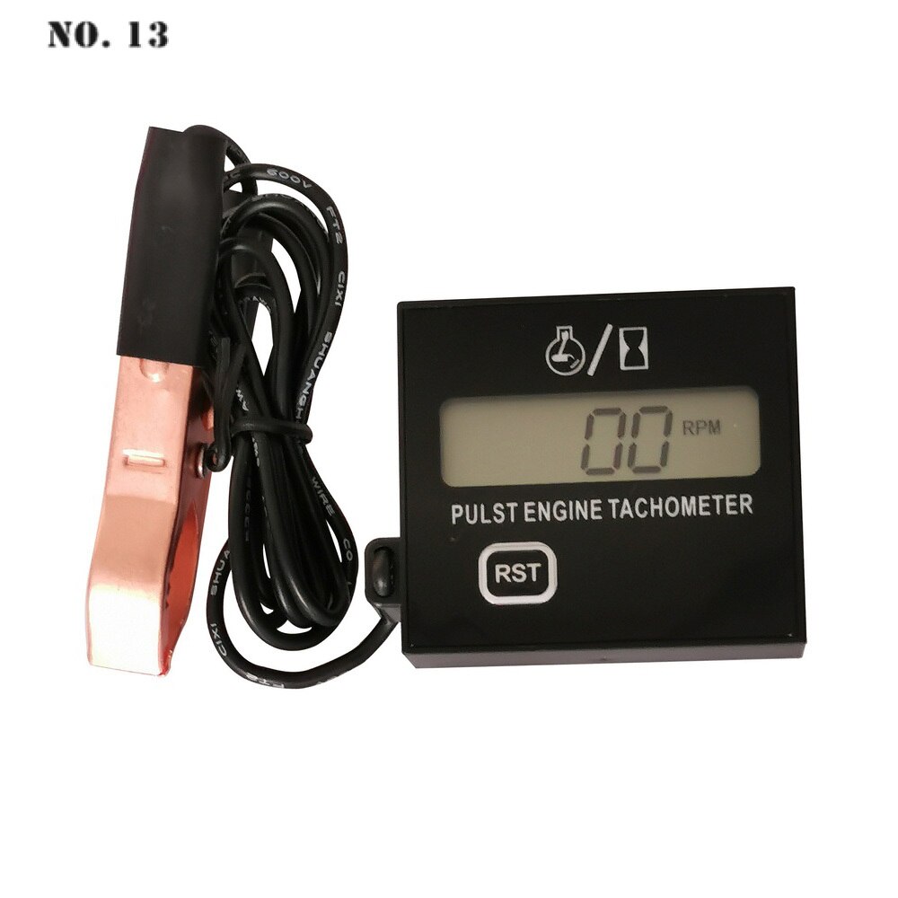 Digital Display Induction Pulse Speed Tachometer Gasoline Engine Lawn Mower Tachometer Chain Saw High Tachometer Speed Meter