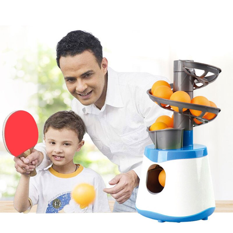 Robot de tenis de mesa para niños, máquina de Ping Pong, entrenamiento con juegos, práctica, portátil, 10 Uds.