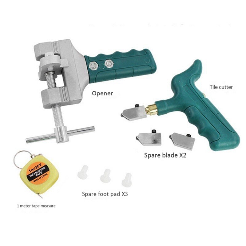 Hand Held Manual Scribing Delimitation Glass Tile Opener Multi-Function Durable Roller Cutter Large Wheel Tools