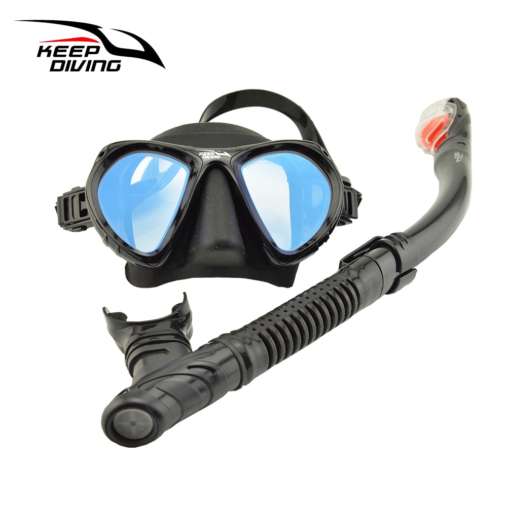 Ensemble de masque complet et pliable, Tube respirant, léger pour plongée sous-marine, apnée, lunettes de natation revêtues