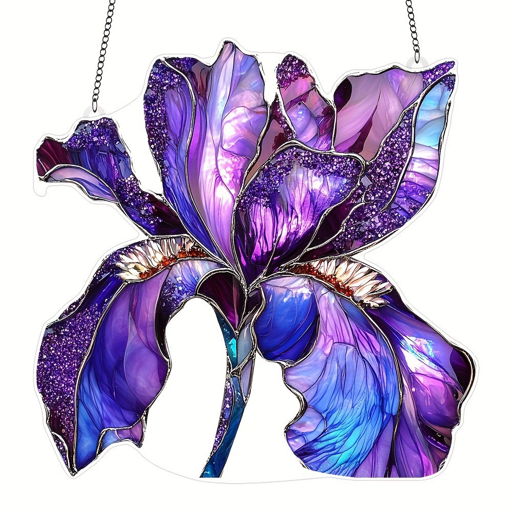 & Diverse Acrylic Sun Catcher Ornaments - For Garden, Courtyard & Unique Home Decor: Light Grey