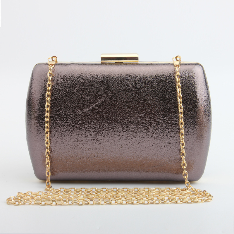 Luxe glitter dames bruids schoudertassen gouden avondtassen feest clutches portemonnees pailletten ketting handtassen: Grijs