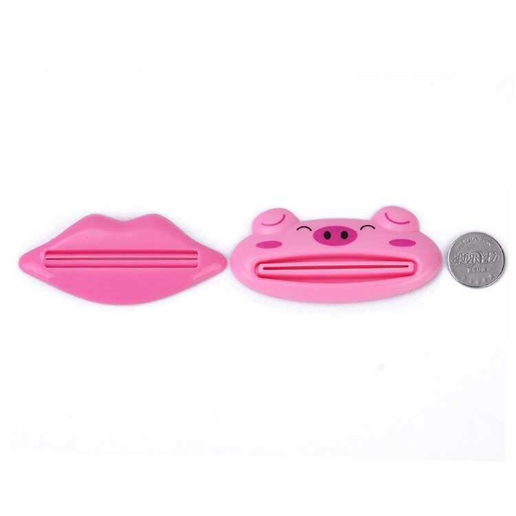 mignon Animal peinture presser dentifrice presser pâte distributeur rouleau support salle de bains outils ménagers