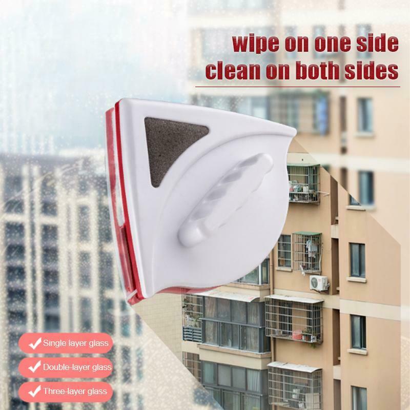 Double-Sided Window Glass Wiper Surface Magnetic Cleaning Brush Tools Useful Cleaner P7Ding