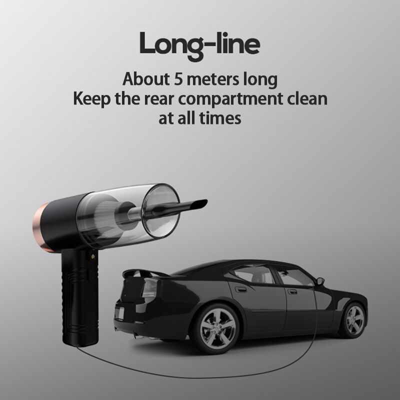 Aspiradora portátil de mano para el hogar y el coche, miniaspirador en seco y húmedo, con luz LED, electrónica, 1 ud.