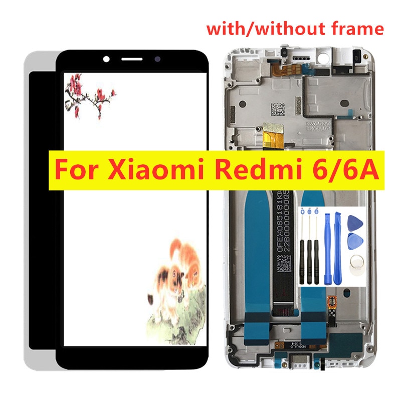 5.45 Inch Hoge Qaulity Lcd Display Voor Xiaomi Redmi 6A Touch Screen Voor Redmi 6 Digitizer Vergadering Frame Met Gratis gereedschap