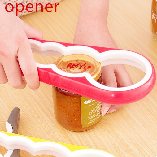 4 en 1 multifonction bouchon à vis pot bouteille clé créative en forme de gourde ouvre-boîte vis outils de cuisine