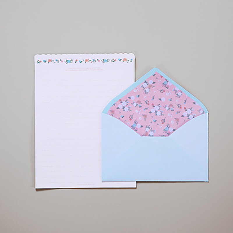 Cute Kawaii Lovely Special Writing Stationery Paper with 12 Envelope - 24 Letter paper: F