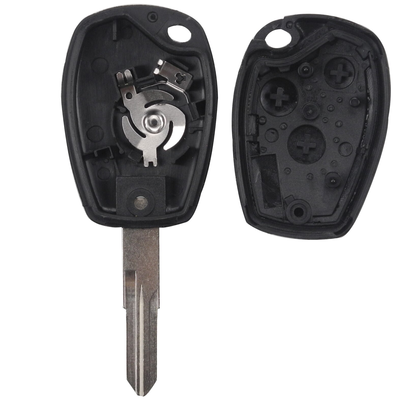 Kutery Car Key Shell For Renault Trafic Vivaro Duster Logan Fluence Clio Sande Megane 3Buttons Replacement Remote Key Case Cover