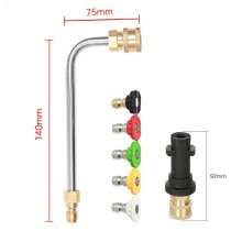 30/90 ° Hogedrukreiniger Wand Tips Auto Wasmachine Snelle Jet Lance Nozzle Water Spuitlans Tip Voor Karcher K Serie k2 K3 K4 K5 K6 K7: 90 Degree