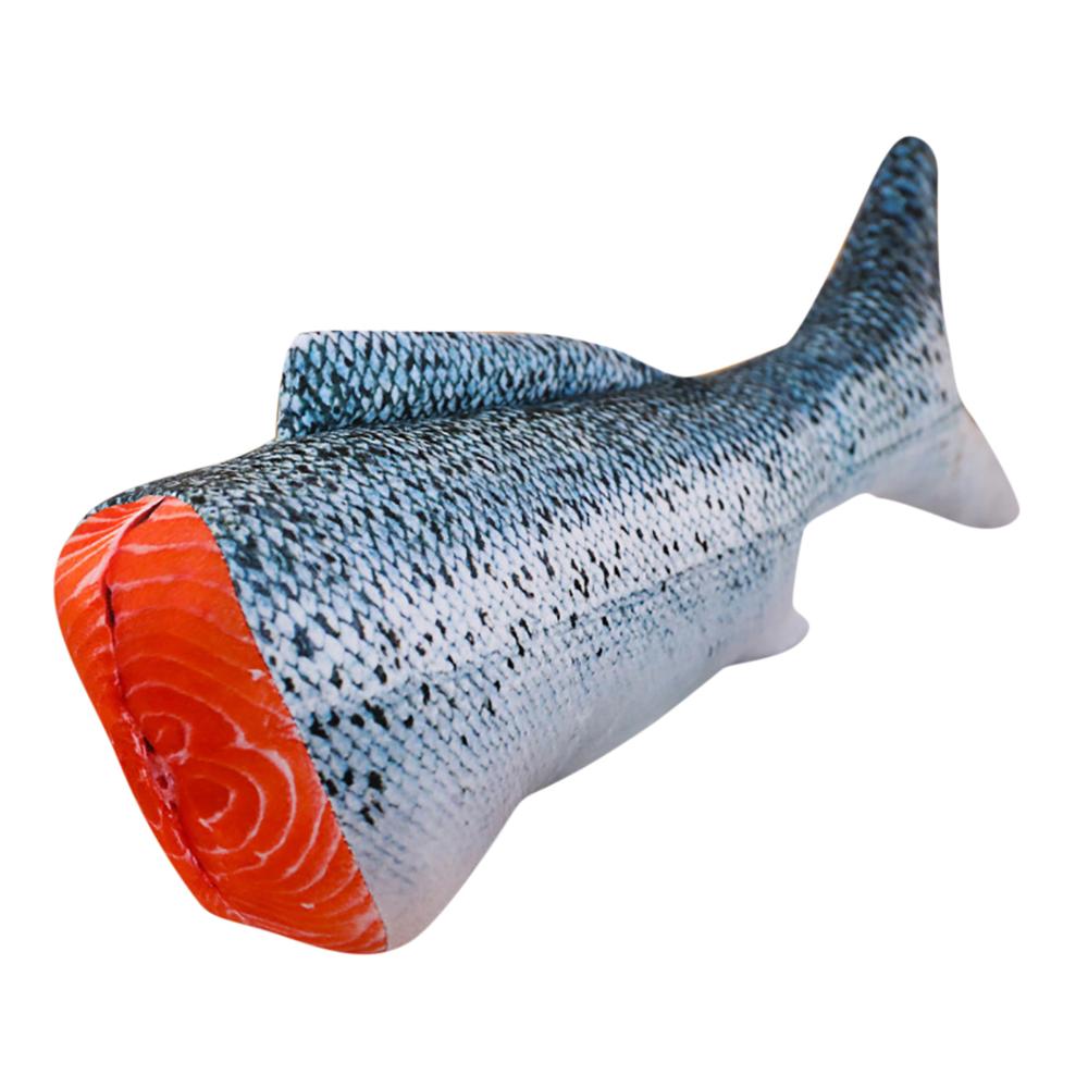 Husdjur mjuk plysch 3d karp fisk form kattleksak kattmynta fisk stoppad kudde docka simulering fisk leksak för husdjur: 12
