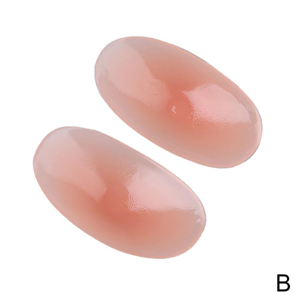 1 Pair Soft Silicone Shoulder Anti Slip Shoulder Pads Cushions Push-Up Shoulder Self-Adhesive Reusable Enhancer Clothing P8X2: B