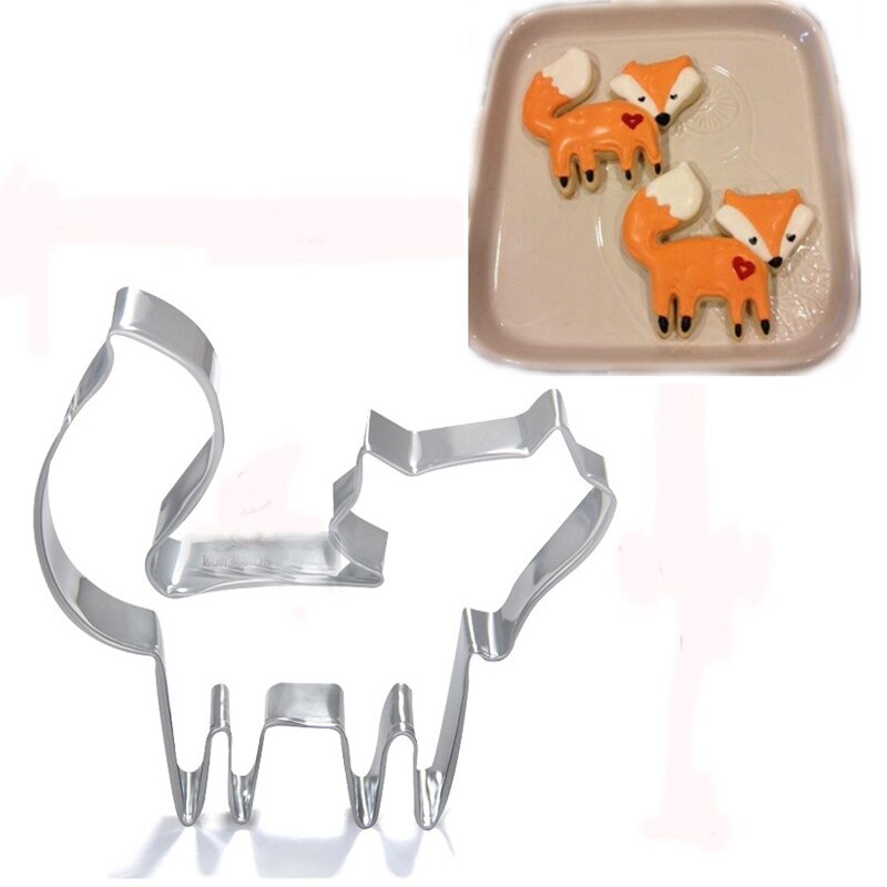 Neue lustige nette Fuchs ausstecher Fondant kuchen dekorieren Glasur diy backen werkzeug dh070